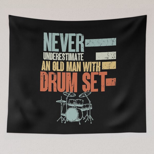 Item preview, Drummer Never Underestimate An Old Man With A Drum Set ,funny quote for musicians, ,great gift idea  for dad, daddy ,papa, grandpa  and father designed and sold by ourpretty.