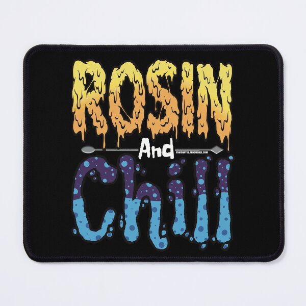 Item preview, Rosin and chill Colorful Drippy Stoner Art and Dab Tool dark purple light blue bubble designed and sold by YomeHayin.
