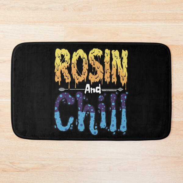 Item preview, Rosin and chill Colorful Drippy Stoner Art and Dab Tool dark purple light blue bubble designed and sold by YomeHayin.