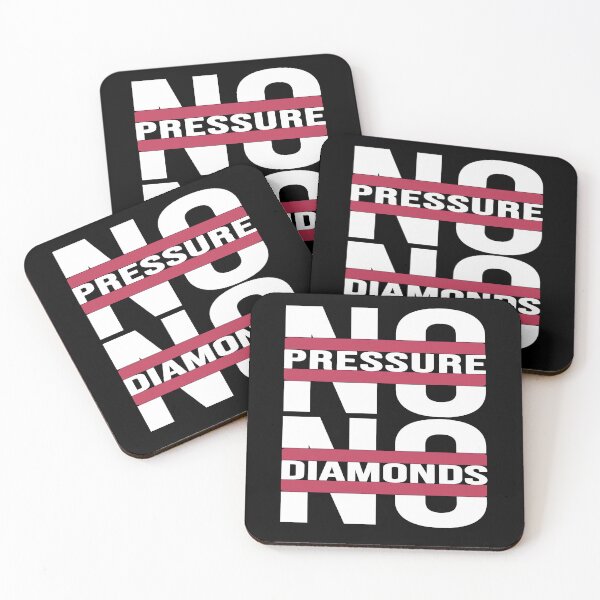 Item preview, no pressure no diamonds motivational & inspirational designed and sold by Diamond-Wisdom.