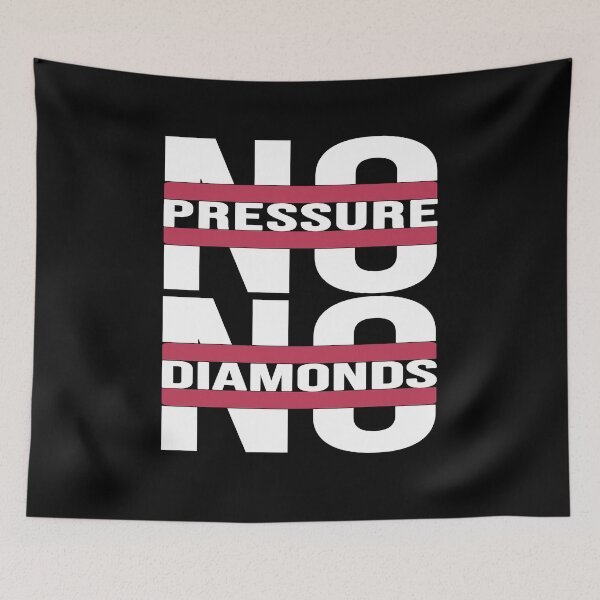 Item preview, no pressure no diamonds motivational & inspirational designed and sold by Diamond-Wisdom.