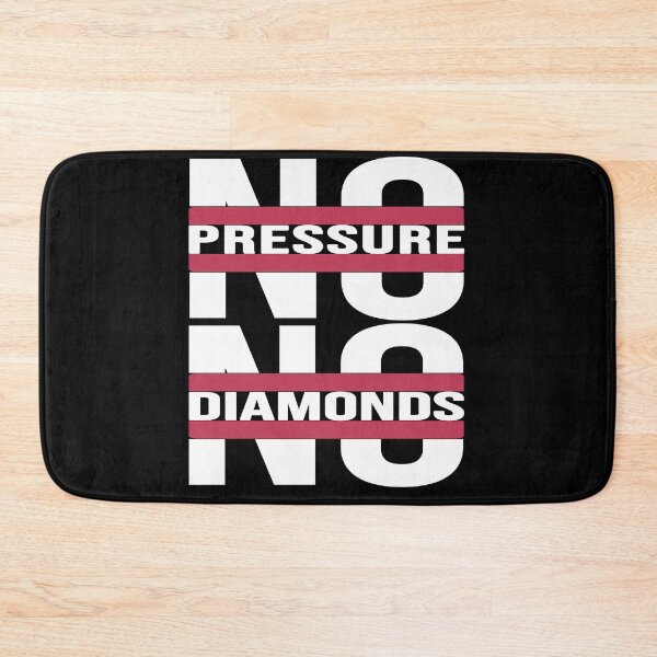 Item preview, no pressure no diamonds motivational & inspirational designed and sold by Diamond-Wisdom.