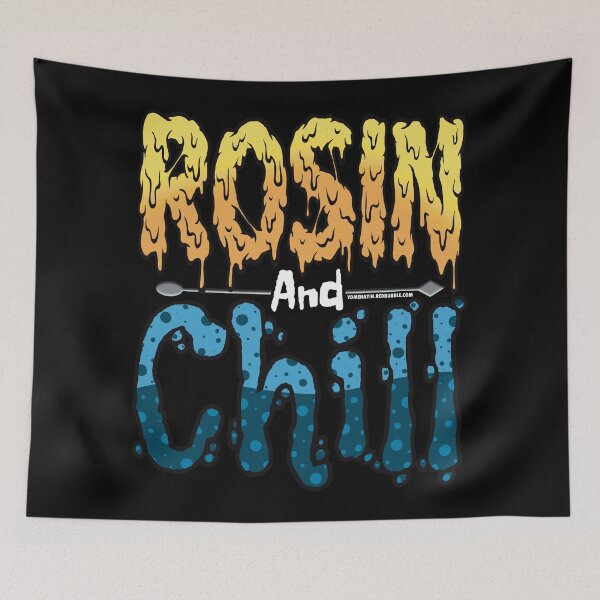 Item preview, Rosin and chill Colorful Drippy Stoner Art and Dab Tool blue bubble designed and sold by YomeHayin.