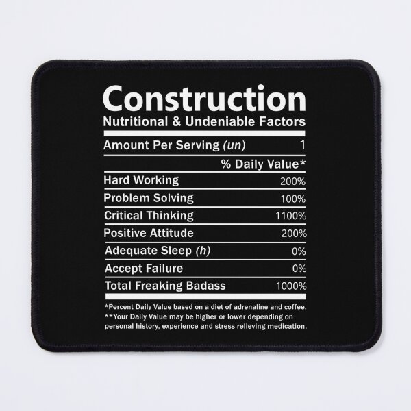 Item preview, Construction T Shirt - Nutritional And Undeniable Factors Gift Item Tee designed and sold by averiarnol.