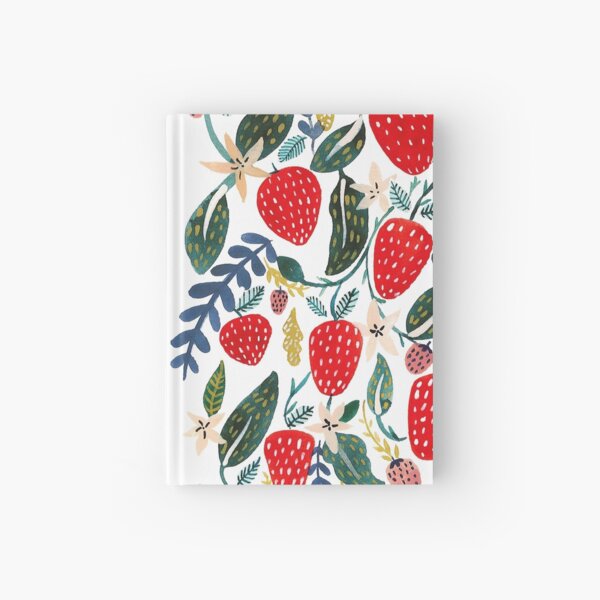 Strawberries Hardcover Journal