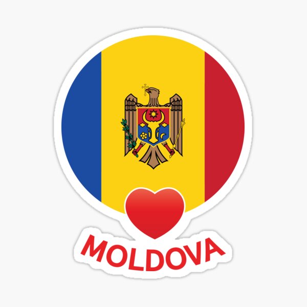 MOLDOVA Vinyl International Flag DECAL Sticker MADE IN THE USA F314