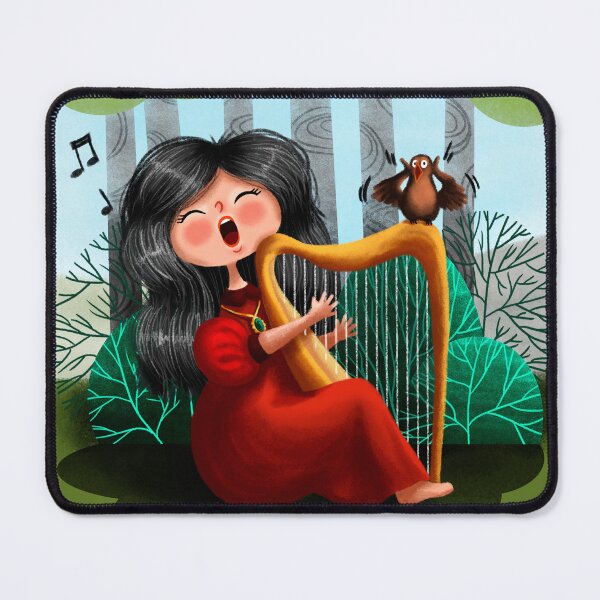 Item preview, Girl with harp designed and sold by Olga Vorontsova.