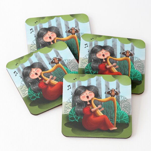 Item preview, Girl with harp designed and sold by Olga Vorontsova.