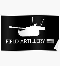 US-Militär: Feldartillerie Poster
