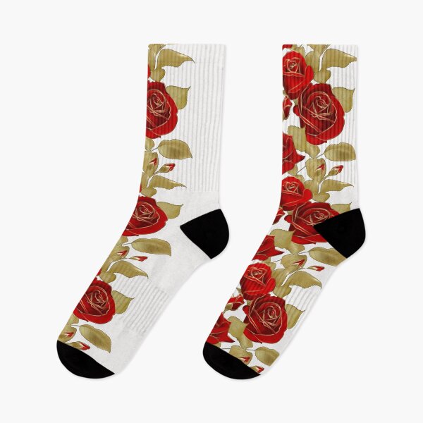 Item preview, Realistic Digital Red Rose 3D & Gold Leaf designed and sold by WearWolfDesigns.