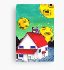 a toothpaste suburb Canvas Print