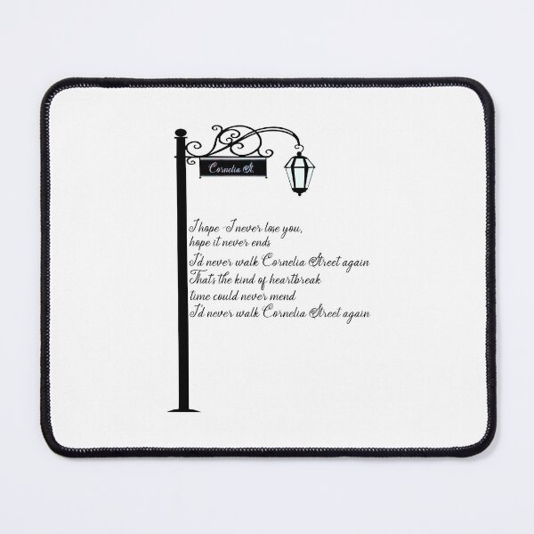 Item preview, Cornelia St sign chorus designed and sold by Dark Angel Graphics.