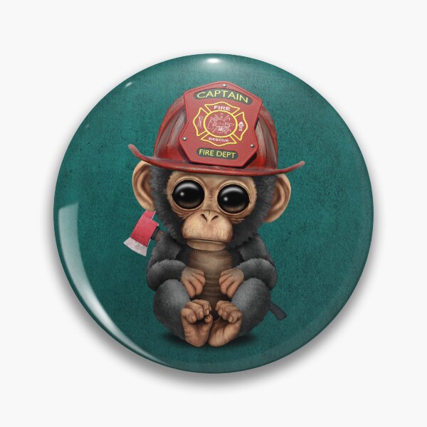 Item preview, Cute Baby Chimp Firefighter designed and sold by JeffBartels.