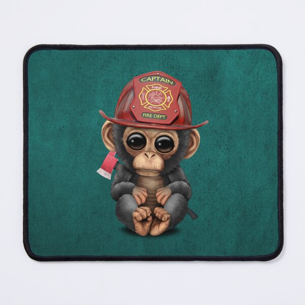 Item preview, Cute Baby Chimp Firefighter designed and sold by JeffBartels.