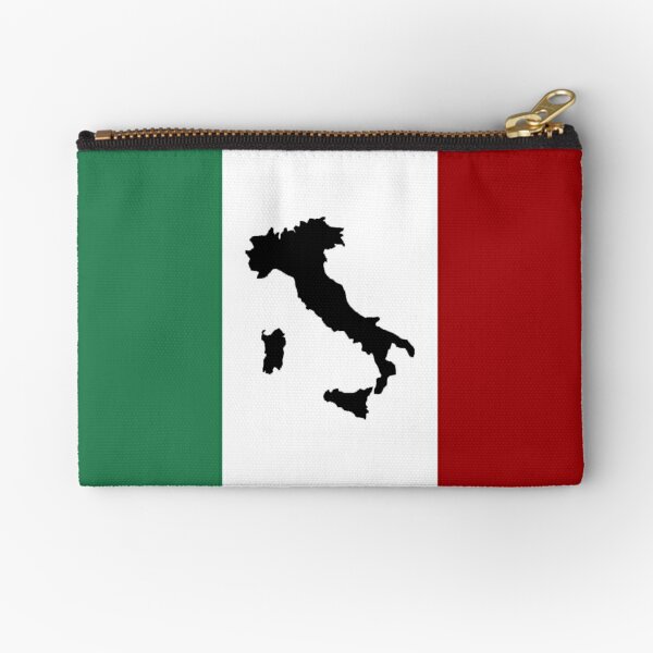 Italian Flag & Boot Zipper Pouch