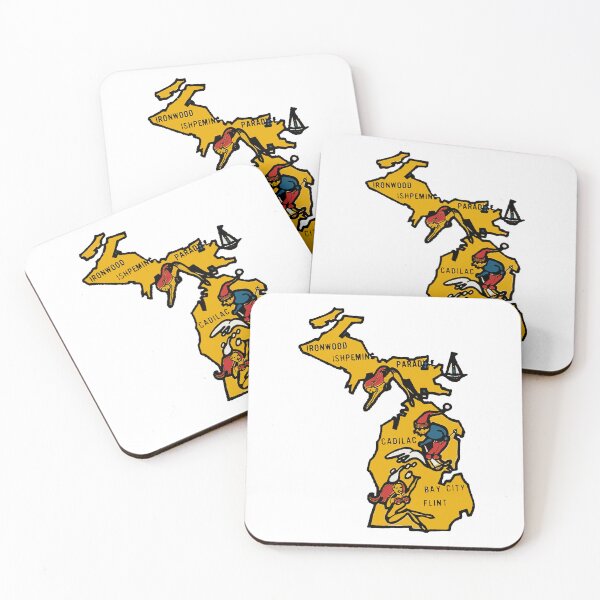 Item preview, Vintage Style Michigan Decal designed and sold by Decal Mania.
