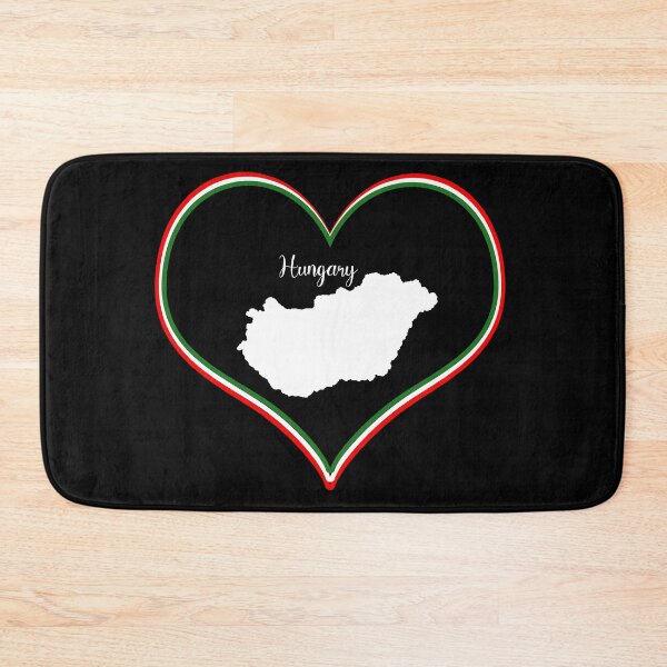 Item preview, Black Heart Hungary Map designed and sold by Astralia.