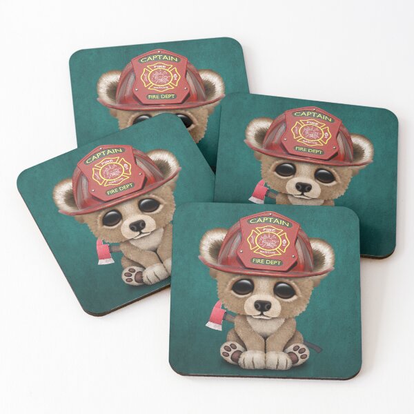 Item preview, Cute Baby Bear Firefighter designed and sold by JeffBartels.
