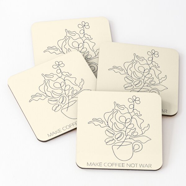 Item preview, Make Coffee Not War designed and sold by DovbleTrovble.