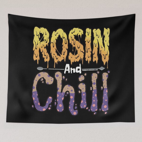 Item preview, Rosin and chill Colorful Drippy Stoner Art and Dab Tool tan and purple bubble designed and sold by YomeHayin.
