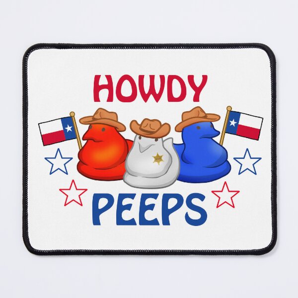 Item preview, Howdy Peeps - Marshmallow Peep Chicks w/ Texas State Flags & Cowboy Hats designed and sold by Zphal.
