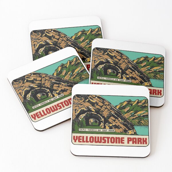 Artikelvorschau, Yellowstone-Park im Vintage-Stil entworfen und verkauft von Decal Mania.