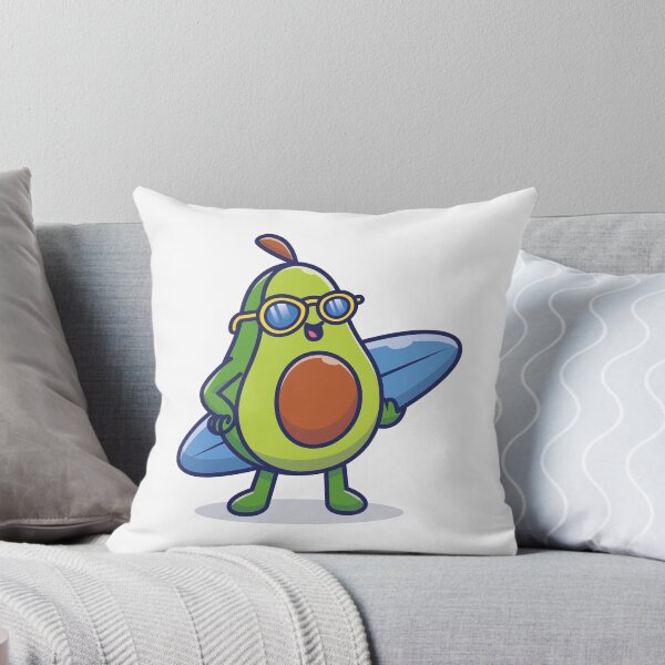Item preview, Avocado with surf designed and sold by ReydaDesign.