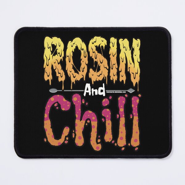 Item preview, Rosin and chill Colorful Drippy Stoner Art and Dab Tool hot pink and orange bubble designed and sold by YomeHayin.