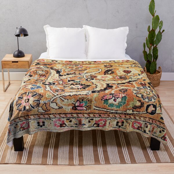 Item preview, Antique Pastel Tabriz Persian Rug Print designed and sold by Vicky Brago-Mitchell®.