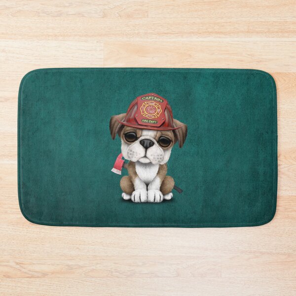 Item preview, Cute Bulldog Puppy Firefighter designed and sold by JeffBartels.