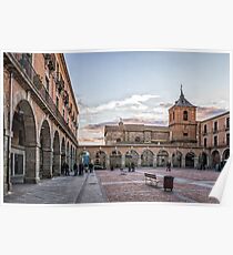 Mercado Chico Square in Avila Poster
