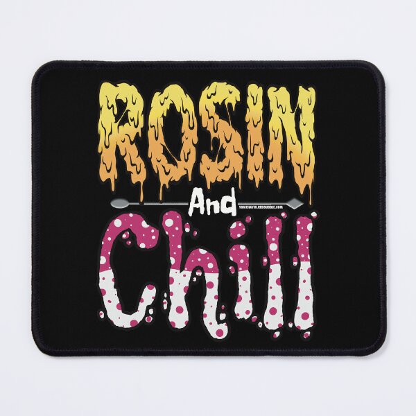 Item preview, Rosin and chill Colorful Drippy Stoner Art and Dab Tool hot pink and white bubble designed and sold by YomeHayin.