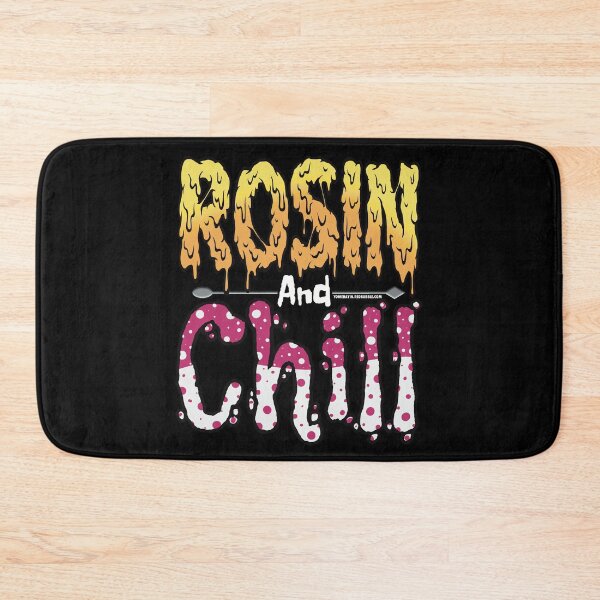 Item preview, Rosin and chill Colorful Drippy Stoner Art and Dab Tool hot pink and white bubble designed and sold by YomeHayin.