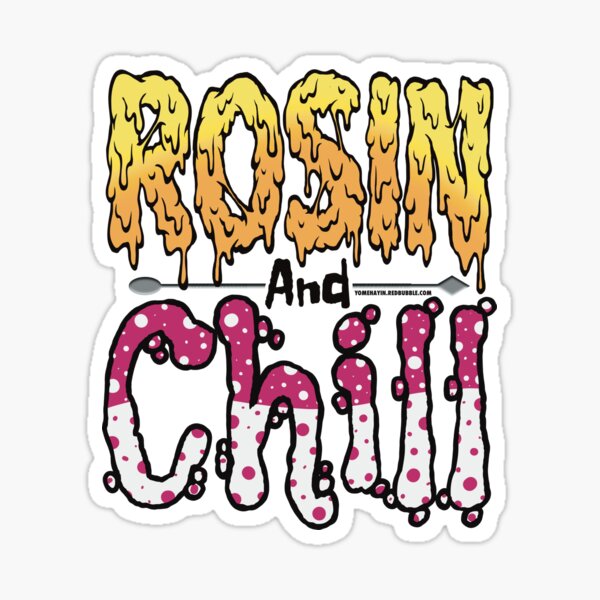 Item preview, Rosin and chill Arte colorido para piedra con goteo y herramienta para dab, burbuja rosa fuerte y blanca designed and sold by YomeHayin.