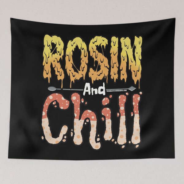 Item preview, Rosin and chill Colorful Drippy Stoner Art and Dab Tool orange cream bubble designed and sold by YomeHayin.