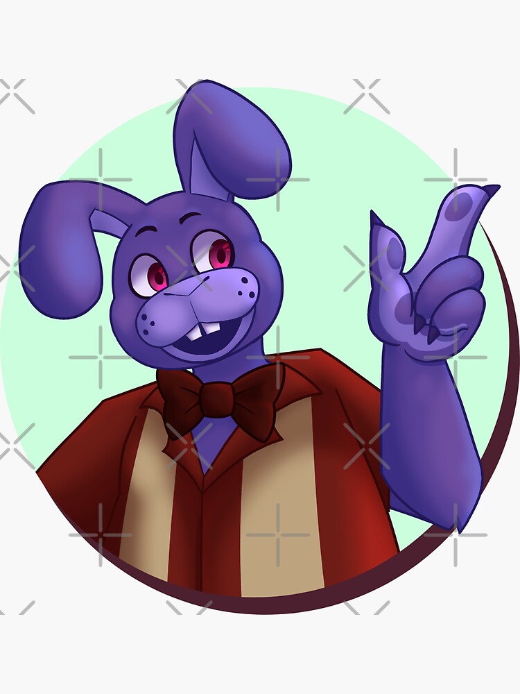 Fnaf Glamrock Bonnie  Sticker for Sale by Barrelisred