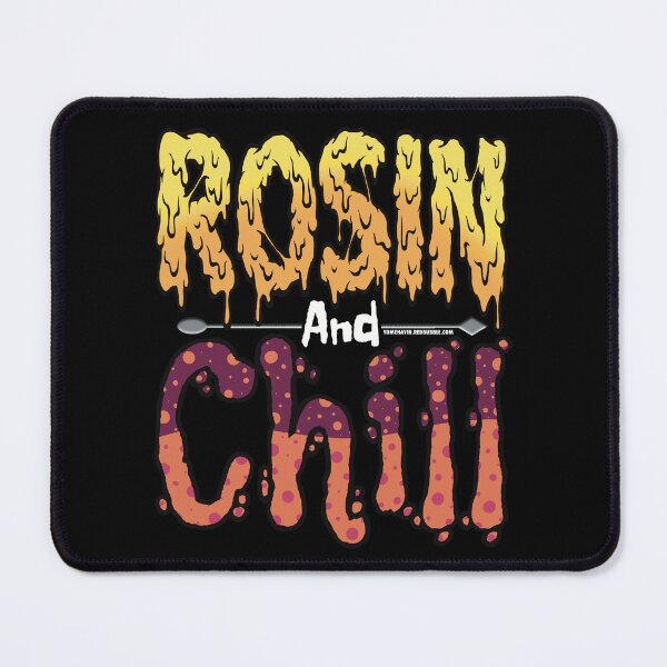 Item preview, Rosin and chill Colorful Drippy Stoner Art and Dab Tool dark pink and orange bubble designed and sold by YomeHayin.