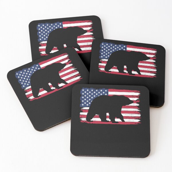 Item preview, California Bear Lovers American Cali Flag USA Patriot designed and sold by DadJokeDescript.