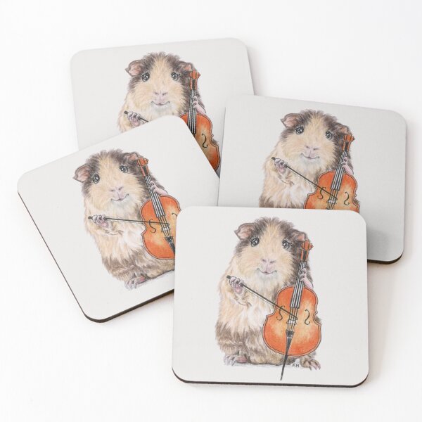 Item preview, Guinea pig cellist cello player designed and sold by Katerina Makarova.
