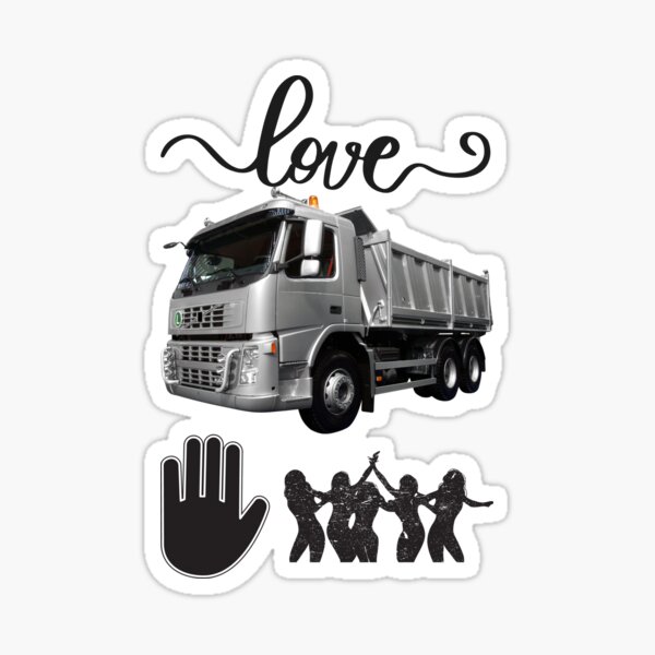 Loves truck stop women Sticker