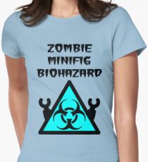 ZOMBIE MINIFIG BIOHAZARD Women's Fitted T-Shirt