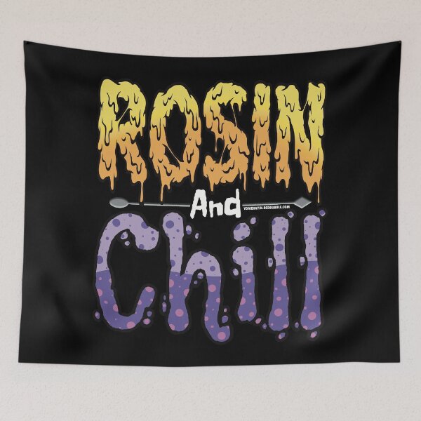 Item preview, Rosin and chill Colorful Drippy Stoner Art and Dab Tool Iight purple and purple bubble designed and sold by YomeHayin.
