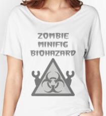 ZOMBIE MINIFIG BIOHAZARD Women's Relaxed Fit T-Shirt