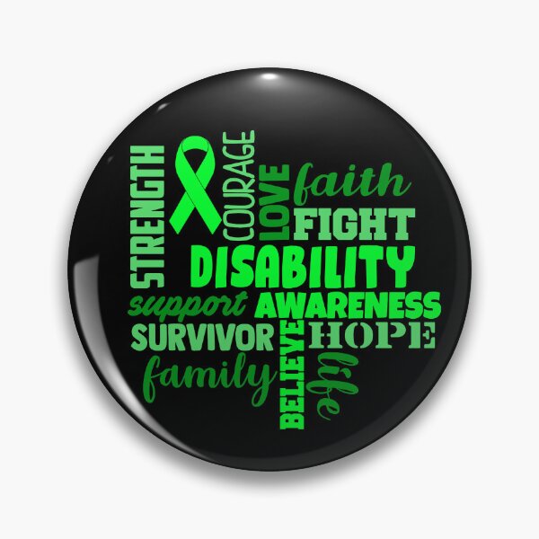 Item preview, Disability Awareness - Strength Courage Faith Hope Love Fight Support Survivor Family Life Believe designed and sold by Hilten.