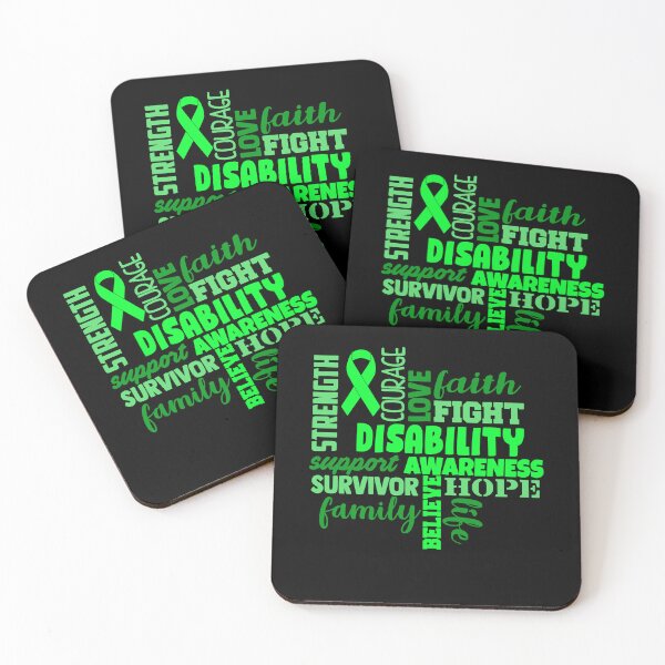 Item preview, Disability Awareness - Strength Courage Faith Hope Love Fight Support Survivor Family Life Believe designed and sold by Hilten.