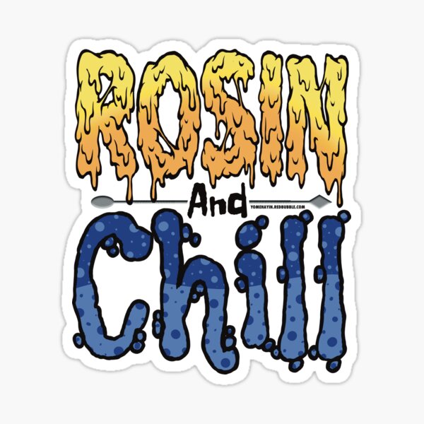 Item preview, Rosin and chill Colorful Drippy Stoner Art and Dab Tool Dark blue and light blue bubble designed and sold by YomeHayin.
