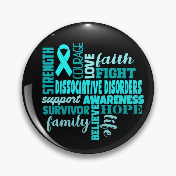 Item preview, Dissociative Disorders Awareness - Strength Courage Faith Hope Love Fight Support Survivor Family Life Believe designed and sold by Hilten.