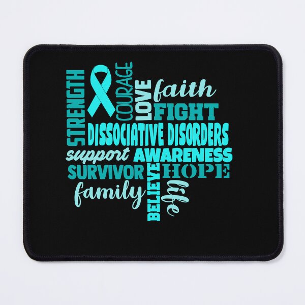 Item preview, Dissociative Disorders Awareness - Strength Courage Faith Hope Love Fight Support Survivor Family Life Believe designed and sold by Hilten.