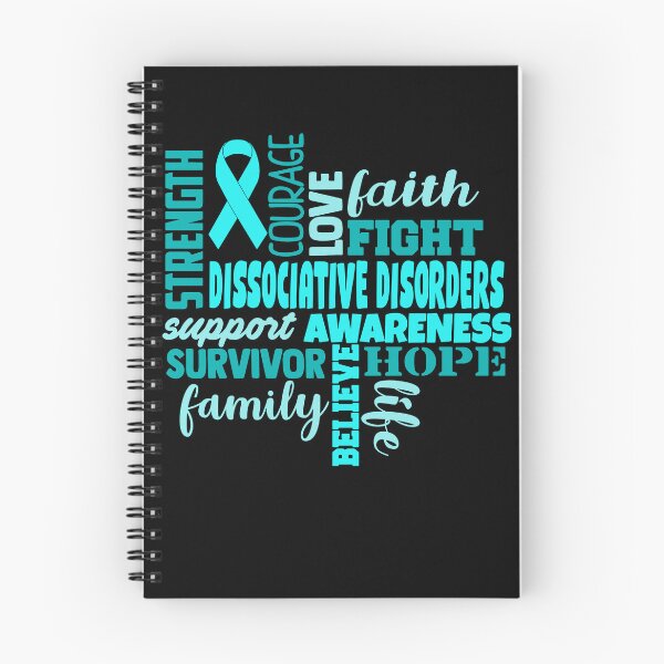 Item preview, Dissociative Disorders Awareness - Strength Courage Faith Hope Love Fight Support Survivor Family Life Believe designed and sold by Hilten.