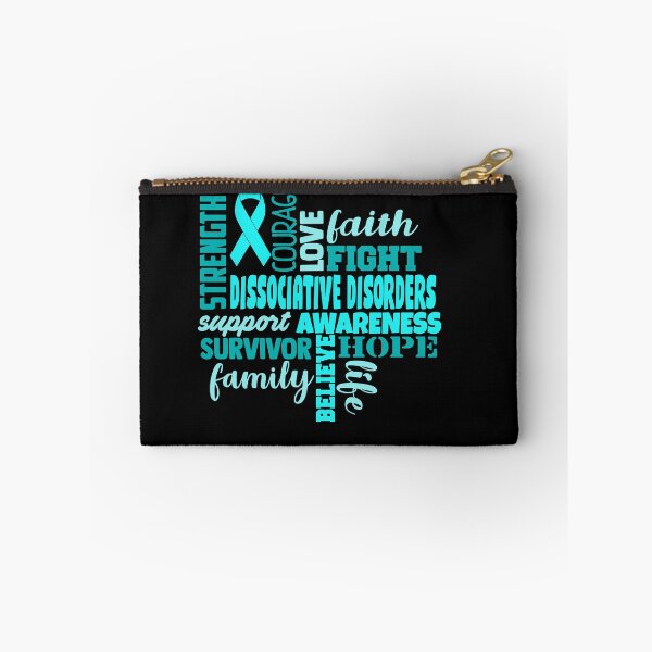 Item preview, Dissociative Disorders Awareness - Strength Courage Faith Hope Love Fight Support Survivor Family Life Believe designed and sold by Hilten.